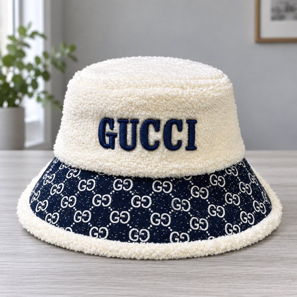 Gucci Shearling GG Bucket Hat